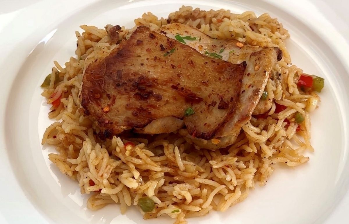 One Pan Chicken and Rice 
