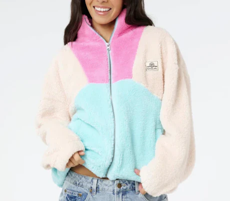 Block Party Zip Through Polar Fleece