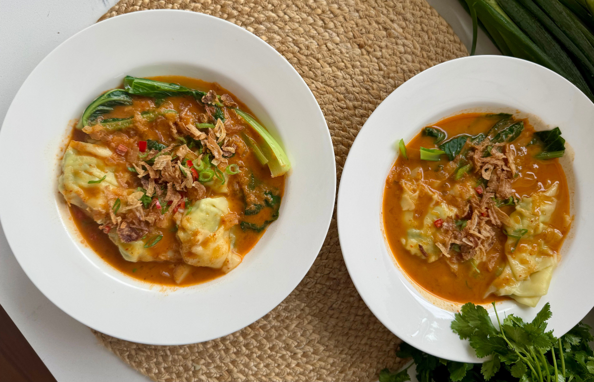 Lunar New Year RED CURRY WONTON SOUP