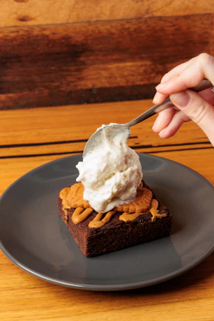 Brownie and Ice Cream