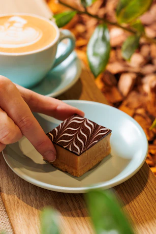 Coffee and cake cube espresso