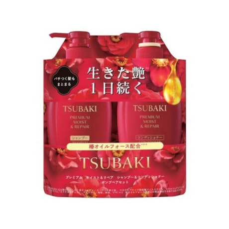 Shiseido Tsubaki Premium Moist & Repair Shampoo & Conditioner Set 450ml x 2
